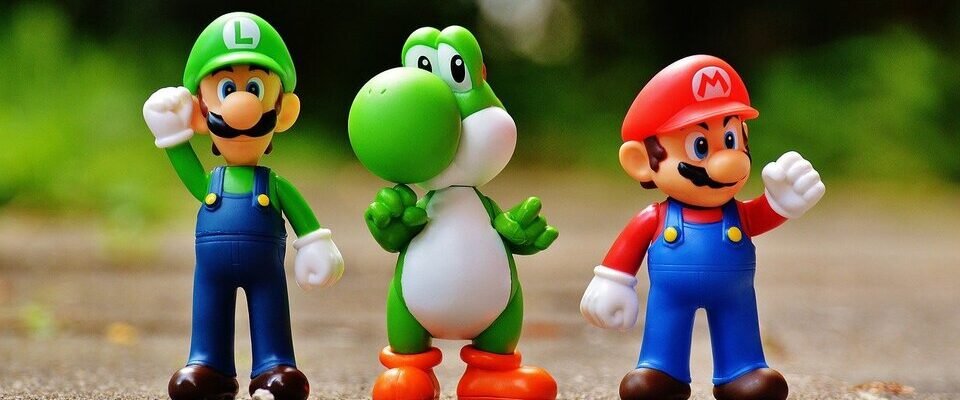 Luigi, Yoshi y Mario para ilustrar Sangre Sudor Pixeles Schreier